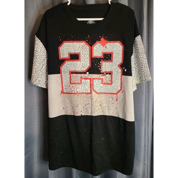 Michael Jordan Legend 23 Paint Splatter T-Shirt XXL - Picture 1 of 5